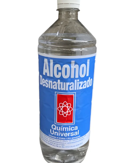 ALCOHOL DESNATURALIZADO 70° - BOTELLA 1 LITRO